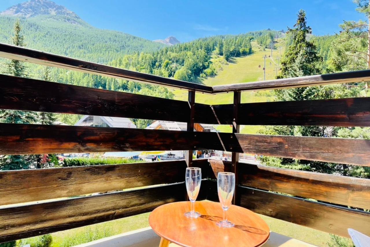 Serre-Chevalierstudio Terrace Next To Ski Slopes Saint-Chaffrey Exterior photo